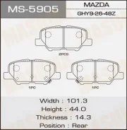 ������� �������� Masuma MS-5905 / Mazda6, Outlander 2012- rear Masuma, ������ MS5905 ����