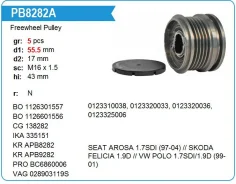 ���� ����������(�����) Skoda Felicia 1.9, VW Polo 1.9 UTM PB8282A ����