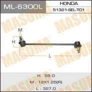 ���� ������������� Masuma ML-6300L / front HO Fit Aria/ GD# LH Masuma, ����� �������� ML6300L ����