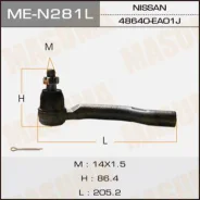���������� ������� ���� Masuma ME-N281L / NI Pathfinder, Navara/ R51M, D40M LH Masuma, ����� MEN281L ����