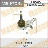 ������� ����� Masuma MB-9704L / front low HO Civic/ FD1, FD3 Masuma, �������� MB9704L ����