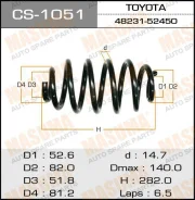 ������� �������� Masuma CS-1051 / rear, TO Probox, NCP50 Masuma, ������ CS1051 ����