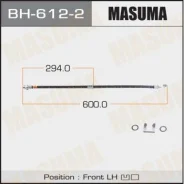 ����� ��������� Masuma BH-612-2 / H- /front/ CR-V / RD# LH Masuma, ����� �������� BH6122 ����