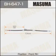 ����� ��������� Masuma BH-647-1 / T- /front/ Avensis ZRT27# RH Masuma, ������ �������� BH6471 ����