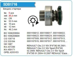 ������� �������� Renault Clio 9T Krauf SDB1716PN ����