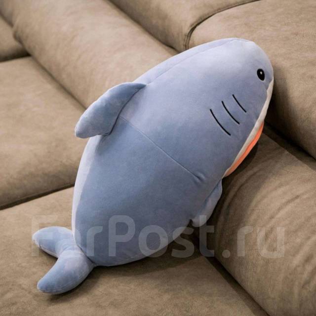 Мягкая игрушка кот в акуле 60 см, котик, новый, в наличии. Цена: 1 300 ...