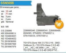 ����������� ���� �������� Toyota Dyna 100 2.5 TD LY10. Hiace 2.5, 12V Krauf SSN5098 ����