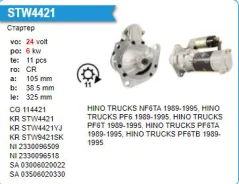 ������� HINO Trucks PF6TA, 24V 11T Krauf STW4421 ����