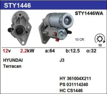 ������� Hyundai/KIA Terracan, MH 10T Motorherz STY1446YJ ����