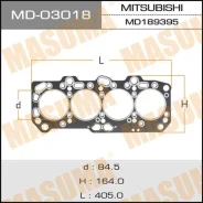 ��������� ������� ����� ��������� Masuma Mitsubishi, 4D68, ������� 1,60 �� Masuma MD03018 ����