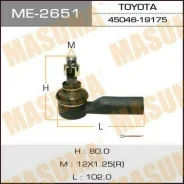 ���������� ������� ���� Masuma ME-2651 / TO #V2#, #E9#, AE110, 111, SXA10, ZNE14 Masuma ME2651 ����