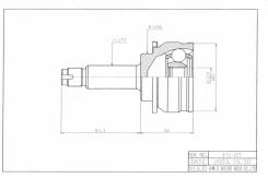 ���� �������� /HDK ��� Subaru Legacy 1989-1993 /EJ20; 22*56*27; FU-007; (TG-9107 0810-007) 28021AA003 0810008 HDK FU-007 FU007 ����