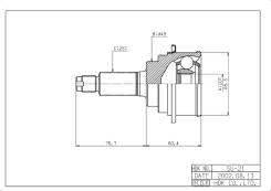 ���� �������� / �������� ������ /����� HDK ��� Suzuki Cultus Baleno 1995-1998; 20*49*25; SU-021; (TG-9221 0710-SY415A42) 4410160G52 4410260G52 HDK SU...