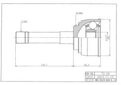 ���� �������� /������ /����� HDK ��� TownAce 1985- 2/3C 4WD; 27*60*26; TO-059; (43430-28011 TY-59 TG-9559) 4343028011 HDK TO-059 TO059 ����