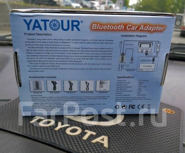 Адаптер Yatour YT-BTA для Toyota с Bluetooth. MP3 USB YT-BTA, новый ...