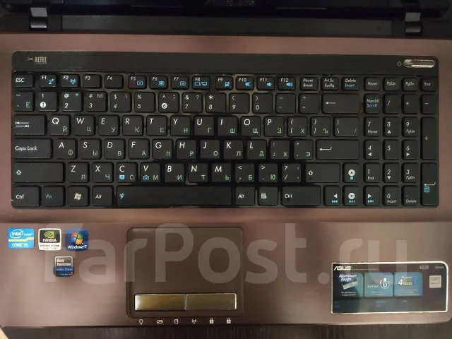 Asus K53SJ. 15.6", 2,3����, ��� 8 ��, ���� 512���, WiFi: 1, Bluetooth: 1, ����������� �� 1��. ����