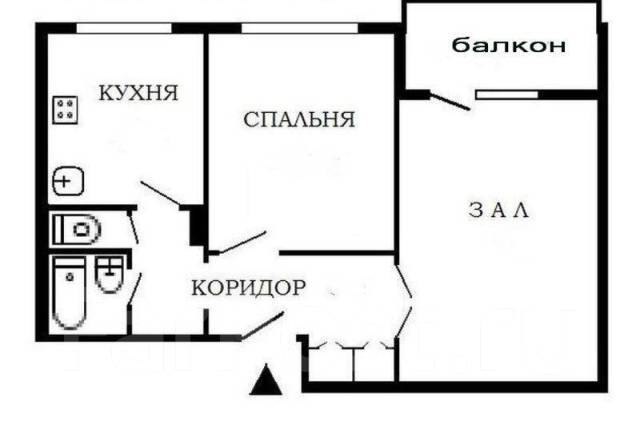 Схема двухкомнатной квартиры в панельном доме