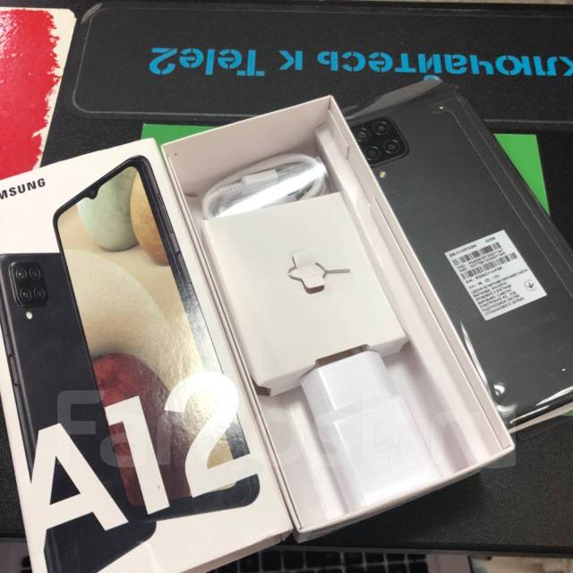 Samsung Galaxy A12 3Gb+32G/ 5000 мАч Ростест. NFC + Наушники, 6.50 ...
