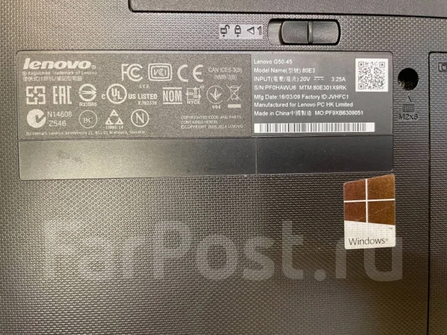 Lenovo IdeaPad G50-45. 15.6", 1,8����, ��� 4 ��, ���� 500���, WiFi: 1, Bluetooth: 1, ����������� �� 3��. ����