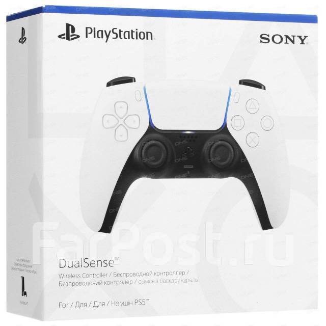 Джойстик PlayStation5 DualSense Wireless Controller White/Black, новый ...