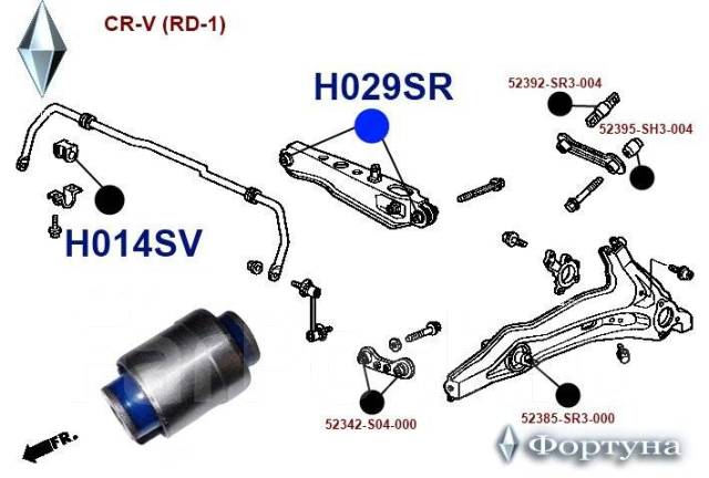 Подвеска honda cr v rd1 схема