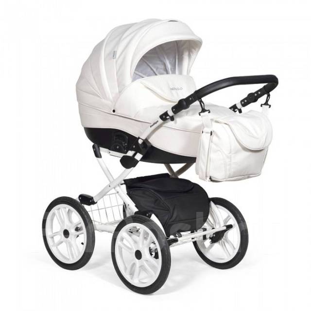 Коляска 2 в 1 Indigo 18 Special Plus 14" (is 1 белая кожа), новый, в ...