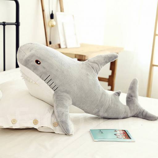 Мягкая игрушка серая акула Blahaj Блохэй из IKEA Икея 100см! Доставка ...