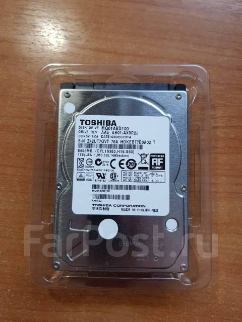 Жёсткий диск на 1TB 2,5 дюйма Toshiba - Носители информации во Владивостоке