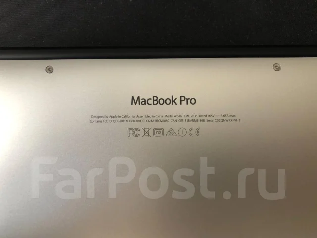 Apple MacBook Pro 13 2015 Early. 13.3", 2,7����, ��� 8 ��, ���� 128���, WiFi: 1, Bluetooth: 1 ����