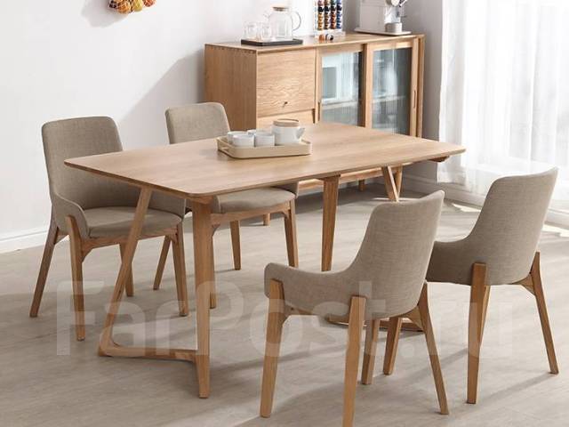 Обеденный стол "Маэстро" 160*80*75 см. из натурального дуба, новый, под ...