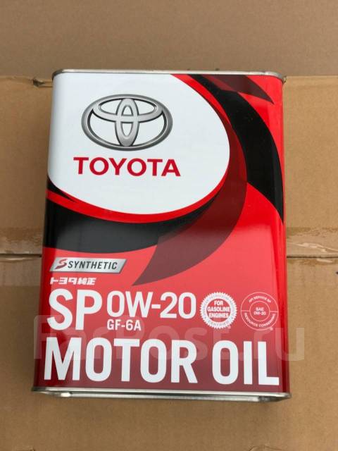 Масло моторное Toyota SP/GF-6A 0W-20 4л 0888013205 - Моторные масла во ...