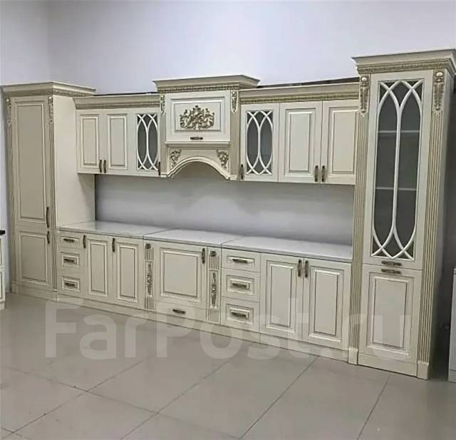 Кухня "Ариана" прямая 4,8 м Ставрополь беж золото, новый, под заказ ...