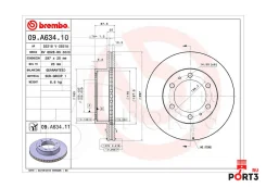 ���� ��������� �������� Brembo 09A63410 09A63410 ����