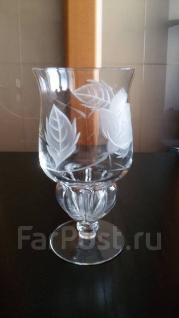 Ваза плоская стекло