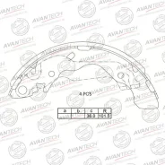 ������� ������ ���������� (203X39) Hyundai Accent 00-05/Elantra 00/Lantra AVS1002 JBS0041 ����