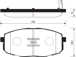 ������� �������� �������� Hyundai i30 07 Creta, Kia Ceed 07/Carens 02 SP1240 SP1240 ����