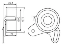����� �������� ����� ��� Hyundai Accent/Getz/Matrix, KIA Rio 1.3-1.6 92-11 GT10022 GT10022 ����
