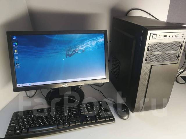 Мощный комп +монитор 20" 6 ядер Core i5-8400,8 GB, SSD, GeForce 730-2GB ...