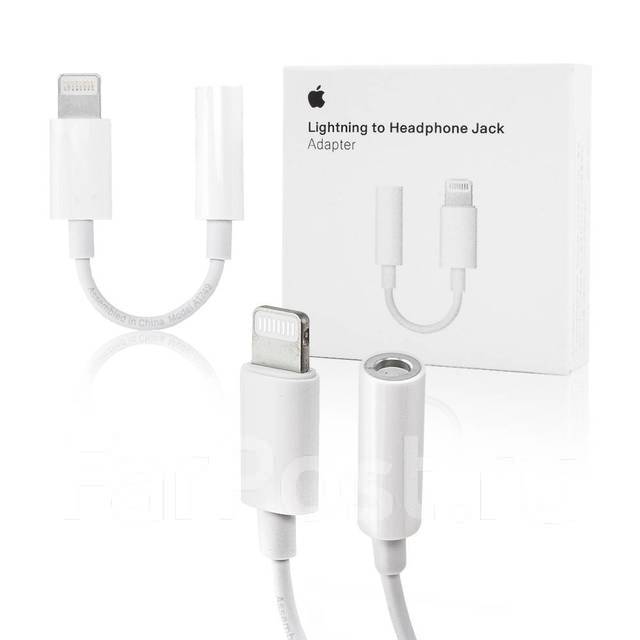 Переходник Lightning - AUX, новый, в наличии. Цена: 1 200₽ во Владивостоке