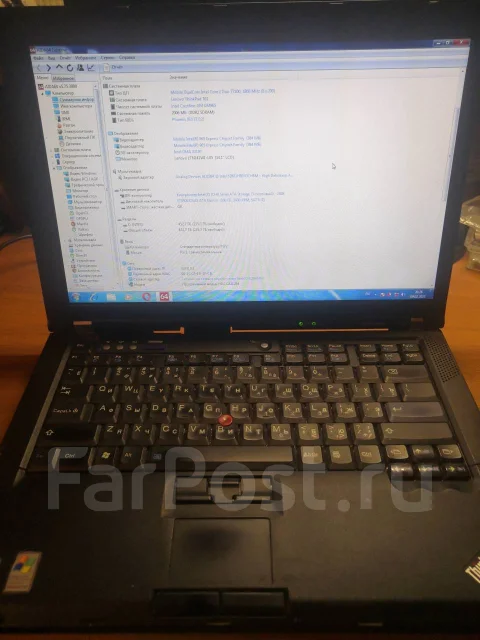 Lenovo ThinkPad T61. 14.1", 1,8����, ��� 2048 ��, WiFi: 1, Bluetooth: 1 ����