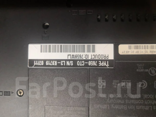 Lenovo ThinkPad T61. 14.1", 1,8����, ��� 2048 ��, WiFi: 1, Bluetooth: 1 ����
