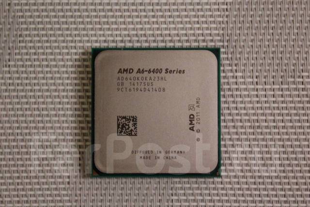 Процессор AMD A6-6400K APU FM2, б/у, в наличии. Цена: 999₽ во Владивостоке