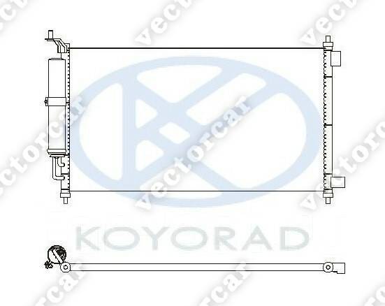 Радиатор кондиционера Nissan Juke 2010-2014 [21534] купить во ...