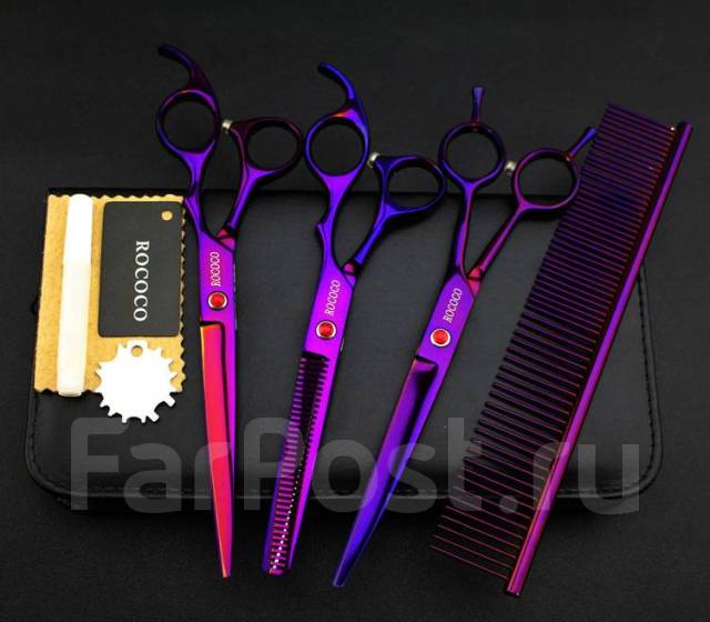 Набор грумера 7 дюймов ножницы 3 шт. Rococo Violet, собак, в наличии ...