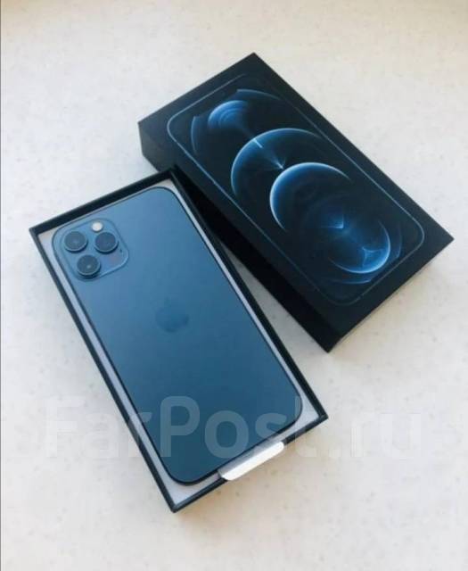 iPhone 12 Pro Max 256Gb, 6.70", моноблок, синий, 5G, Защищенный, NFC ...
