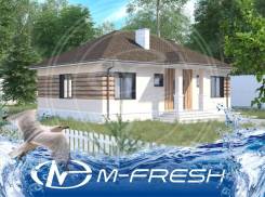 M-fresh Rodnik (Готовый проект небольшого, но вместительного дома! ). 100-200 кв. м., 1 этаж, 4 комнаты, бетон