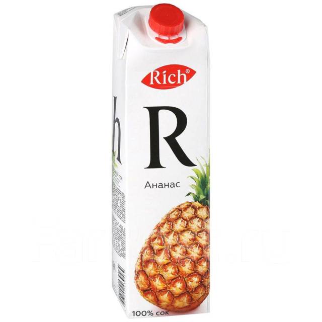 Сок Rich (Рич) Ананас 1 л пэт, в наличии, бесплатная доставка от 2000р ...