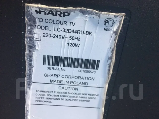 Sharp LC-32D44RU-BK. LED ����