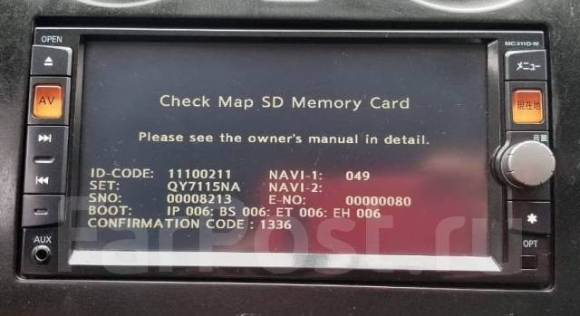 Загрузочная sd карта для японской магнитолы