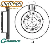 ���� ��������� �������� G-brake Ssangyong Istana 98- GR-02637 ����